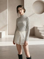 EID Hori Stripes High Neck Tee