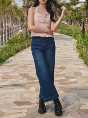 PG Bootcut High-Waist Dark Blue Denim Jeans