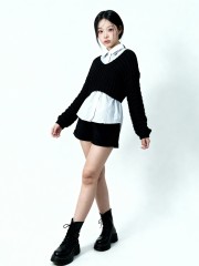 Leni Crop Thick Knit Top