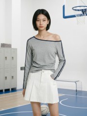 JR CORE NRC Off Shoulder Side Gather Tee