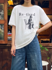 PG Re-Tired Off Shoulder Oversize Tee
