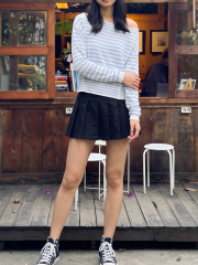 JR CORE PG Overlap Pleats Skort