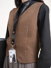SMARTEN ROSE EMBOSS VEST
