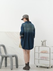 SMARTEN ZIPPED UP JACKET DENIM