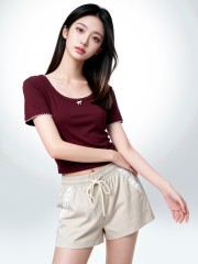 CORE Ribbon Acc Roundneck Outline Tee