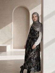 ELITE EID Asih Flower Print Gamis