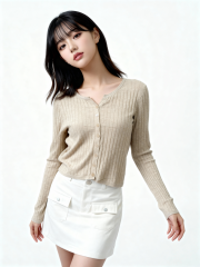 Textured Line Cardigan