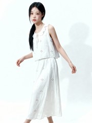 Felicity 2pcs Set Embroidery Top And Skirt
