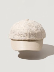 Paris Textured Tweed Golf Cap