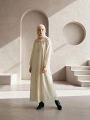 EID Diamond Eyelet Embroidery Dress