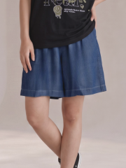JR CORE Blue Elastic Waist Short