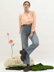 Pink Aer Loop Light Denim Jeans