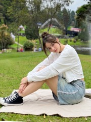 JR PG Double Button w/  Embroidery Acc Skort Denim