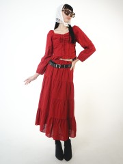 ELITE 2 Pieces Set Cottage Top With Skirt RO1