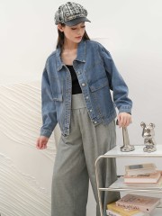 DITOX OVERSIZE DROP OUT POCKET DENIM JACKET