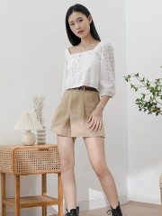 Kara Eyelet Shirt