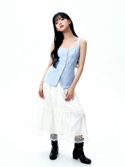 Low Round Neck Knit Top