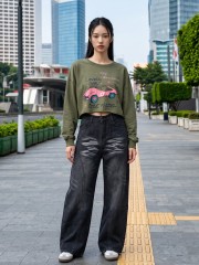 JR CORE NRC Lovely Car Crop Tee