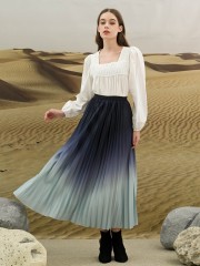 EID4 Munisa Dispersed Ombre Pleated Skirt