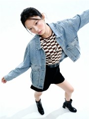 Live Well Laugh Oversize Denim Jacket