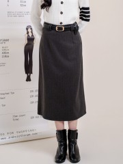 SMARTEN Alika Suede Midi Skirt