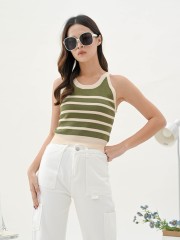 BFP Hori Stripes Knit crop top