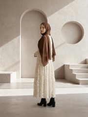 EID Double Layer Crew Neck Embroidery Top