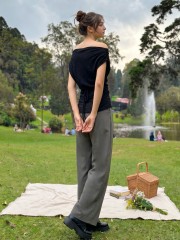 PG Off Shoulder Drapes Top