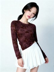 JR Bamboo Suede Print Tee