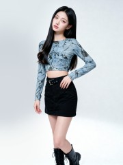 CORE CNY Sakura Shadow Blue Crop Tee