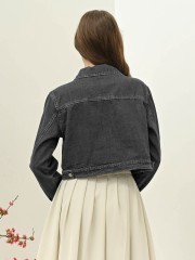 BTC Lily Denim Black Jacket
