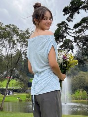 PG Off Shoulder Drapes Top