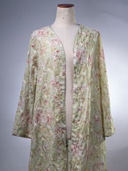 WW Embellished Flower Embroidery Combi Long Kimono Outer