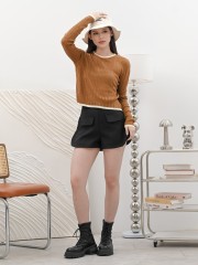 DITOX PATTERN KNIT OUTLINE SEAM TOP