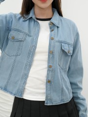 SMARTEN SLIM FIT DENIM WASH SHIRT