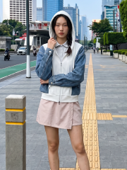 JR NRC Hoodie Denim Combi Jacket