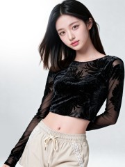 CORE Lotus Shadow Crop Tee