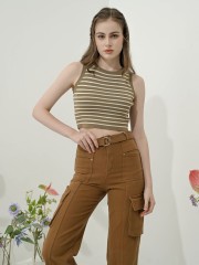 SS23 Jane Stripe Knit Crop Top