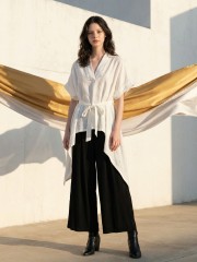 EID ELITE Amal Embroidery Top With Ribbon Belt RO1