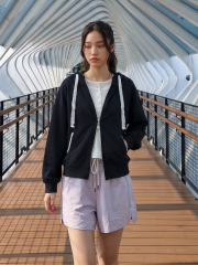 JR NRC OversizeHoodie LaceEmbroidery Accent Jacket