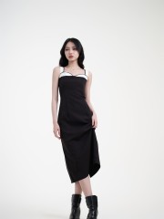 SMARTEN Corset Midi Dress