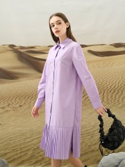 EID4 Kailey Bottom Pleats Shirt Dress