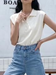 00 Knit Polo Top