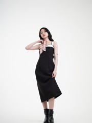 SMARTEN Corset Midi Dress