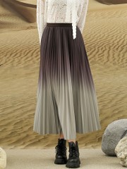 EID4 Munisa Dispersed Ombre Pleated Skirt