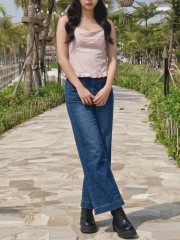 PG Bootcut High-Waist Dark Blue Denim Jeans