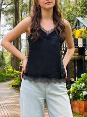 PG Satin Lace Adjustable Strap Camisole