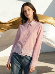 EID Collar Embroidery Stripes Shirt