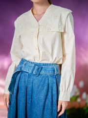 WW Belted Nora Maxi Flare Denim Skirt