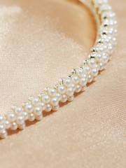 Faux Pearl Gold Plated Hairband